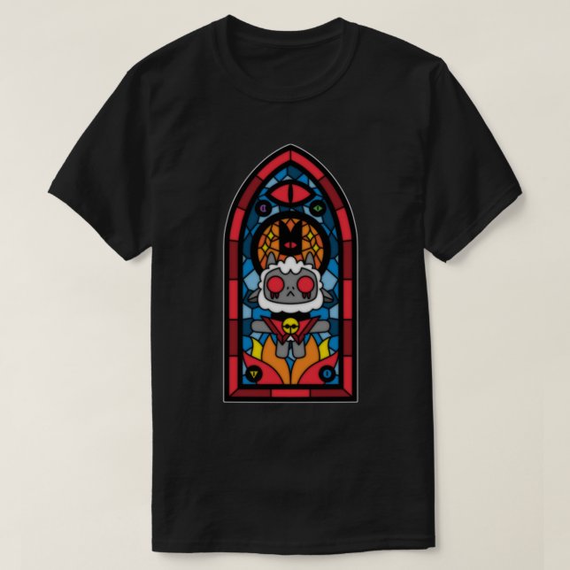 Camiseta Vidrio manchado de cordero (Diseño del anverso)