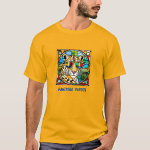 Camiseta Vidrio manchado de leopardo