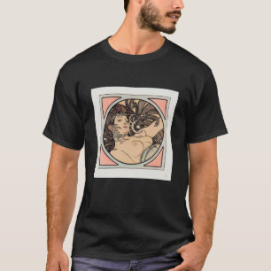 Camiseta Vidrio manchado inspiró Ilustracion de diosa