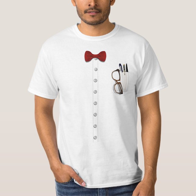 Camiseta Vidrio Nerd Vestir Vestido De Vapor (Anverso)