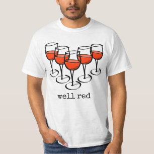 Camiseta Vidrio personalizado Bueno Humor De Vino Rojo