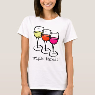 Camiseta Vidrio personalizado Gafas Triple Amenaza Cosa Gra