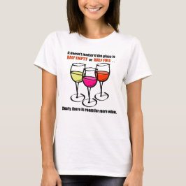 Camiseta Vidrio personalizado Vidrio Vidrio Medio Humor Vin