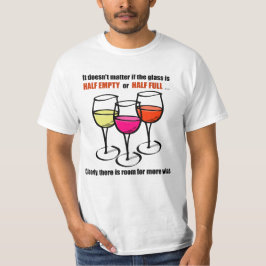 Camiseta Vidrio personalizado Vidrio Vidrio Medio Humor Vin