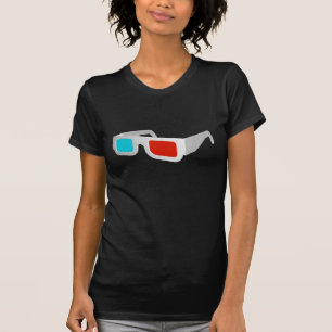 Camiseta Vidrios retros 3D gráficos