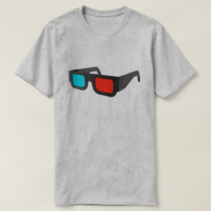 Camiseta Vidrios retros 3D gráficos
