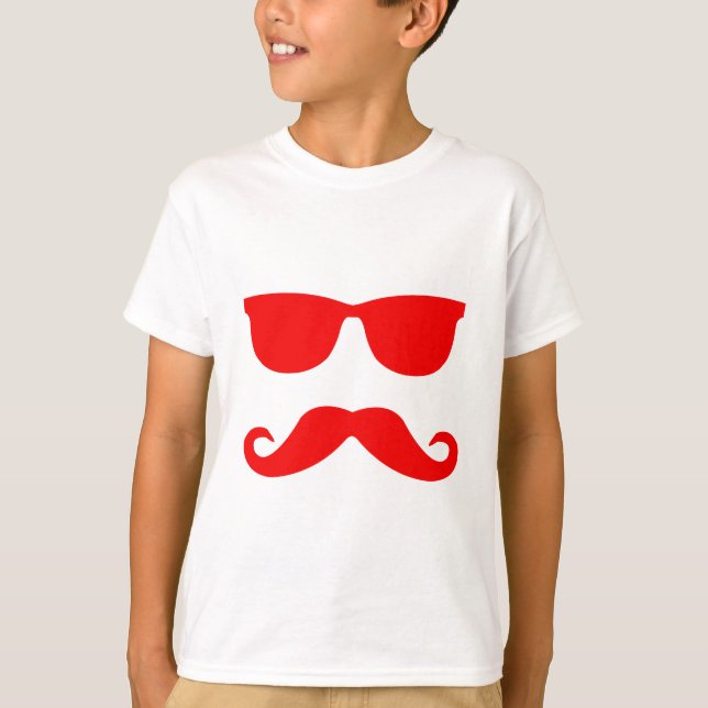 Camiseta Vidrios y bigote (Anverso)