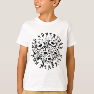 Camiseta Vieja aventura nuevos Recuerdos Verano Floral Vint