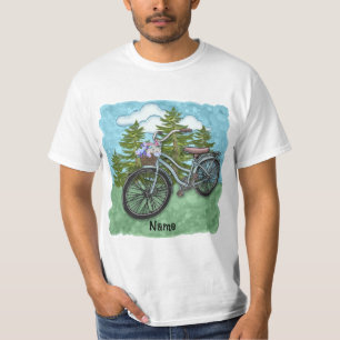 Camiseta Vieja Bicicleta Azul