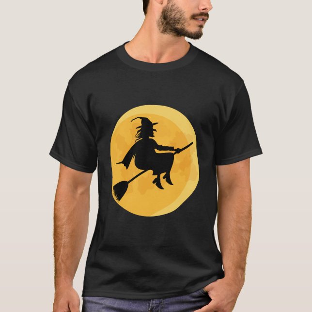 Camiseta Vieja Bruja de Halloween (Anverso)