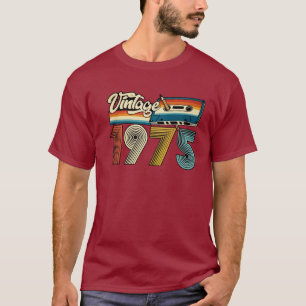 Camiseta Vieja Cinta Cassette Retro 70s de 1975