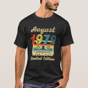 Camiseta Vieja Cinta De Cassette De Agosto De 1979 42º Cump