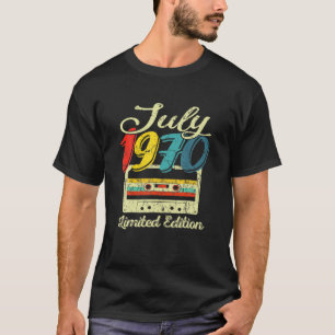 Camiseta Vieja Cinta De Cassette De Julio De 1970 51º Deco 