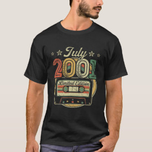 Camiseta Vieja Cinta De Cassette De Julio De 2001 Deco De C