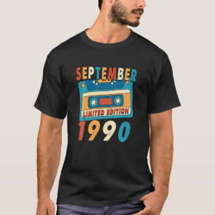 Camiseta Vieja Cinta De Cassette De Septiembre De 1990 31º 