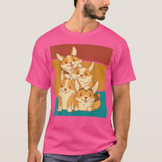 Camiseta Vieja Corgi Dog Pile