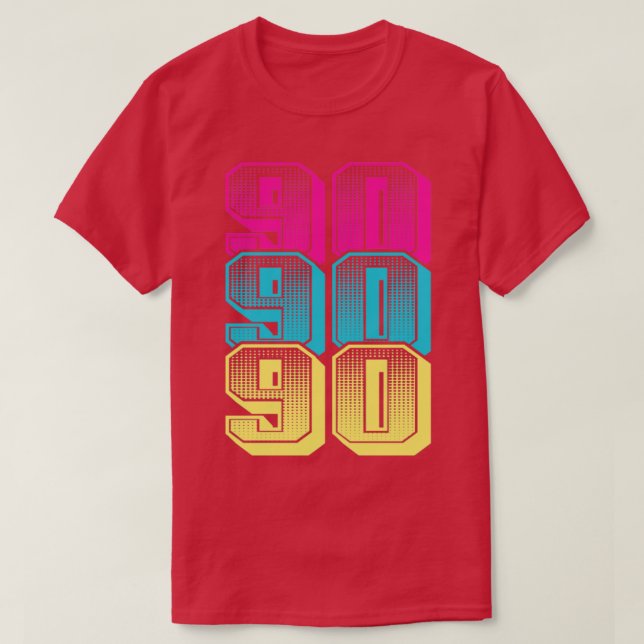 Camiseta Vieja década de 1990 años noventa (Diseño del anverso)