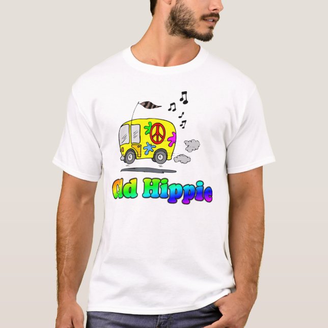 Camiseta vieja del autobús del Hippie (Anverso)