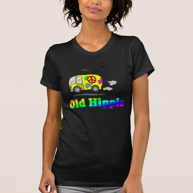 Camiseta vieja del autobús del Hippie (Anverso)