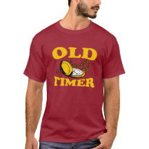 Camiseta vieja del contador de tiempo - oscuridad