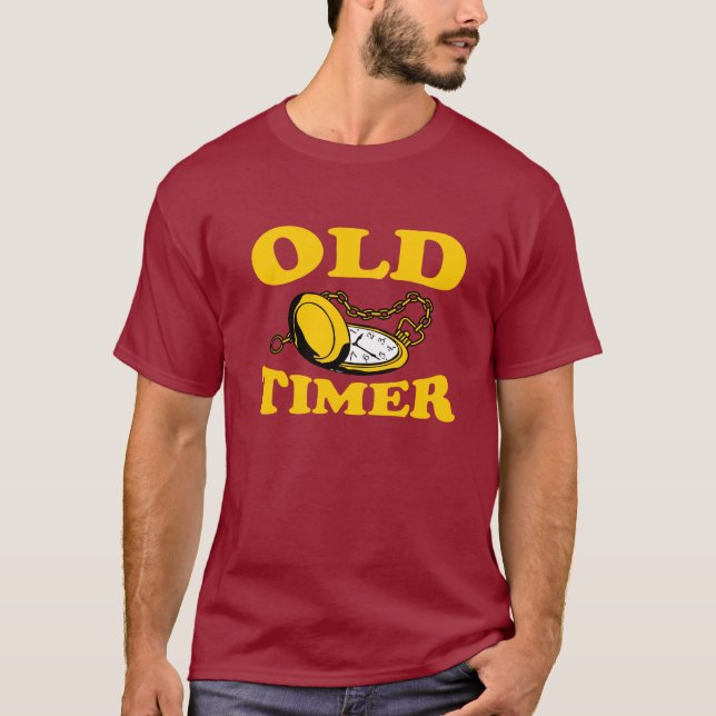 Camiseta vieja del contador de tiempo - oscuridad (Anverso)