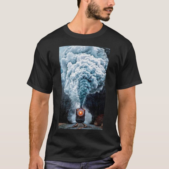 Camiseta vieja del tren de vapor (Anverso)