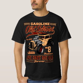 Camiseta Vieja Escuela Rockabilly Hot Rod
