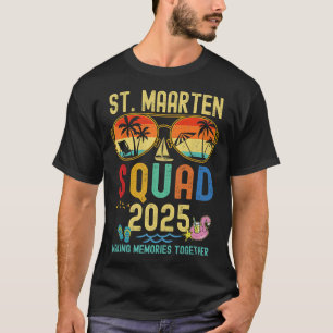 Camiseta Vieja familiar Retro St. Maarten Cruise Vacation 2