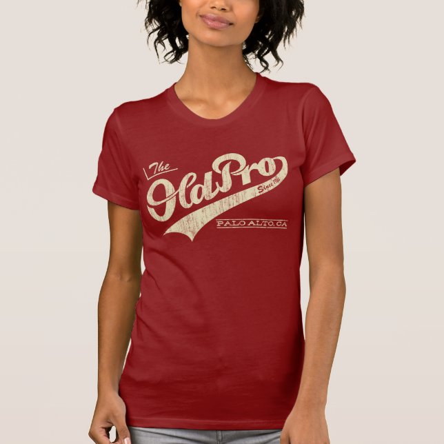Camiseta Vieja favorable familia (crema del vintage) (Anverso)