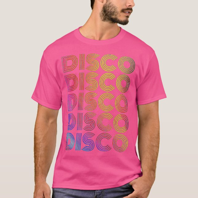 Camiseta Vieja Fiesta de baile disco de los años 80 (Anverso)
