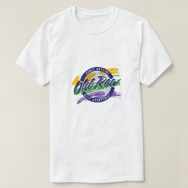 Camiseta Vieja fila Mardi Gras Circle (Diseño del anverso)