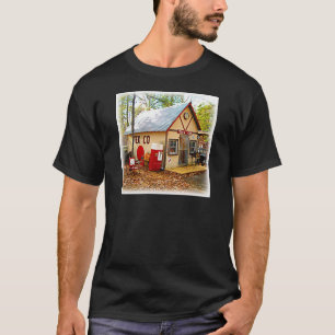 Camiseta Vieja gasolinera del vintage