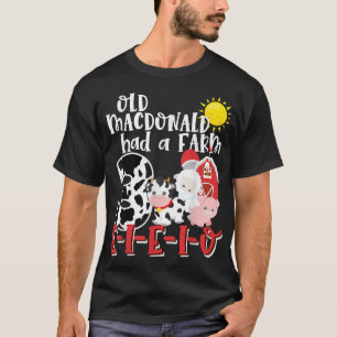 Camiseta Vieja granja MacDonald 3 cumpleaños 3 años