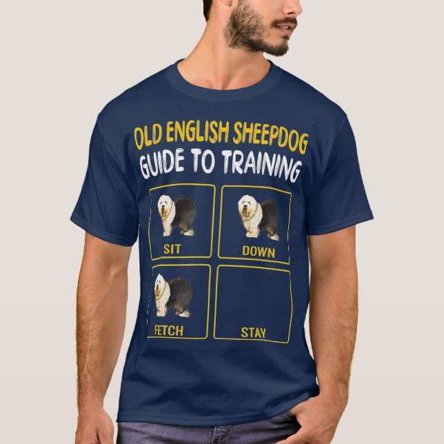 Camiseta Vieja Guía De Perros De Pastores En Inglés Para En (Anverso)