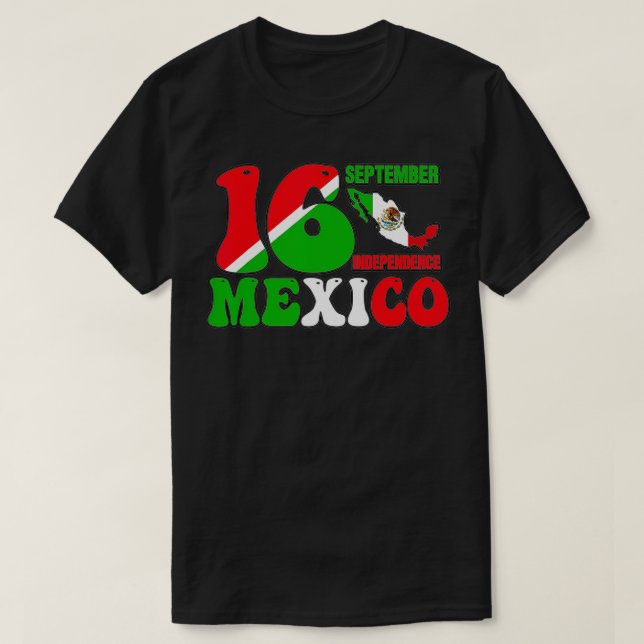 Camiseta Vieja Independencia del Orgullo Mexicano Septiembr (Diseño del anverso)