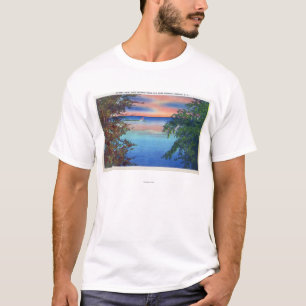 Camiseta Vieja opinión de la puesta del sol de Ontario del