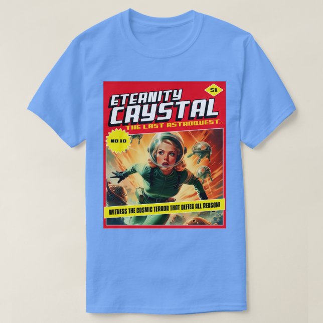Camiseta Vieja portada de historietas ciencia ficción TShir (Diseño del anverso)