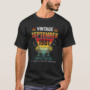 Camiseta Vieja Septiembre 1981 41 Años
