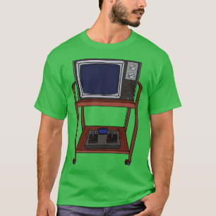 Camiseta Vieja TV y un videojuego