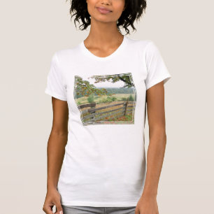 Camiseta Vieja Valla En Una Granja