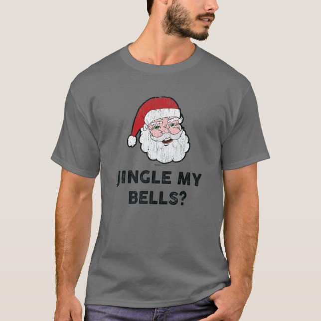 Camiseta ¿Viejas jingle mis campanas? Diseño de Navidades S (Anverso)