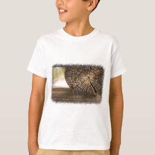 Camiseta Viejas texturas de madera de cabaña