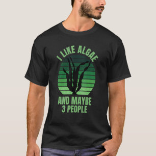 Camiseta Viejito ficólogo Me gusta las algas Y quizás 3 per