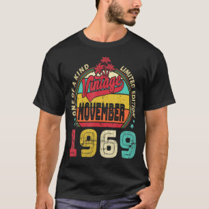 Camiseta Viejo 53 cumpleaños increíble desde noviembre de 1