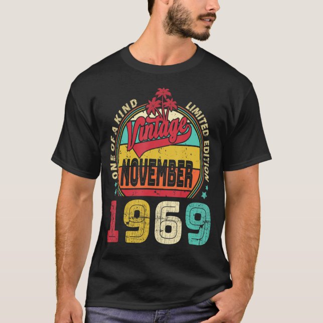 Camiseta Viejo 53 cumpleaños increíble desde noviembre de 1 (Anverso)