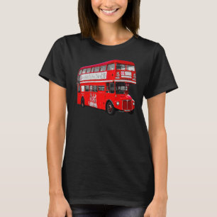 Camiseta Viejo autobús turístico británico de doble decorac