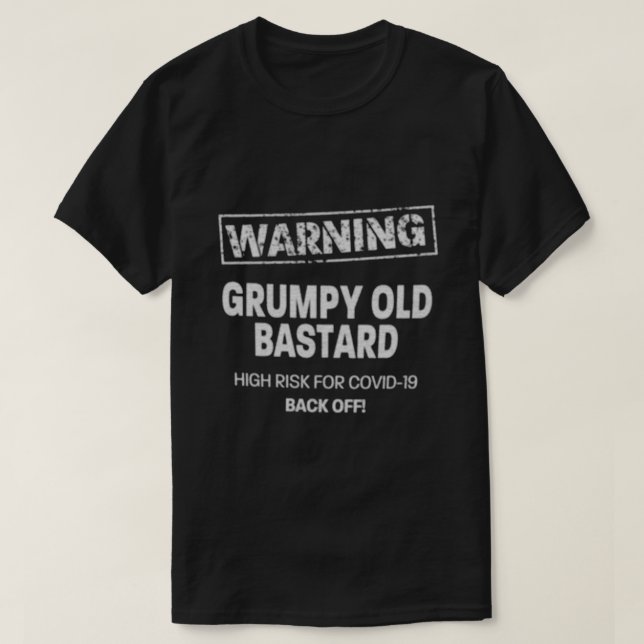 Camiseta Viejo Bastardo Grumpy (Diseño del anverso)