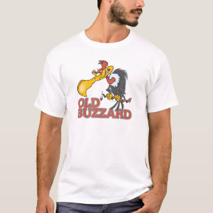 Camiseta viejo buitre personaje divertido de dibujos animad