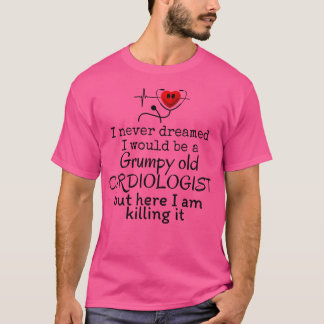Camiseta Viejo Cardiólogo Gruñón Funny Médico de Cardiologí