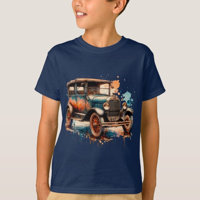 Camiseta Viejo coche (Anverso)